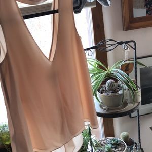 $148 BCBG MAXAZRIA XXS NUDE BLOUSE